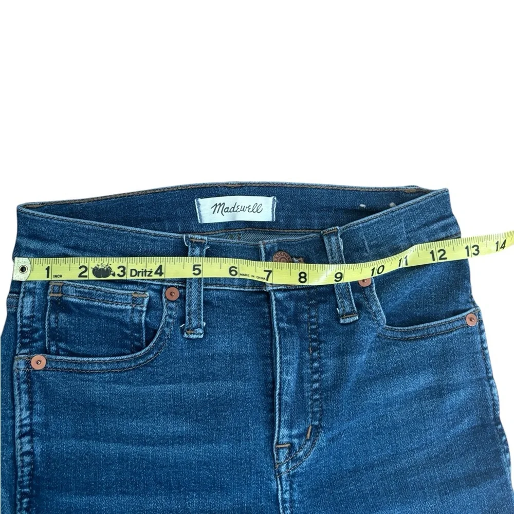 Madewell - Petite 10" High-Rise Skinny Jeans in Wendover Wash-Size 23P - Picture 7 of 12